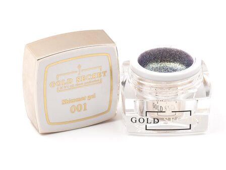 gold secret color&amp;paint gel shimmer 001