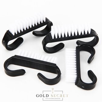 Gold Secret Manicure - Stofborstel Borstel Zwart
