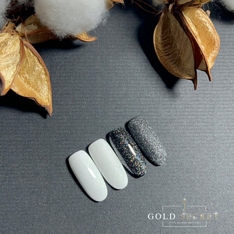 Gold Secret Top Coat Rainbow Glitter