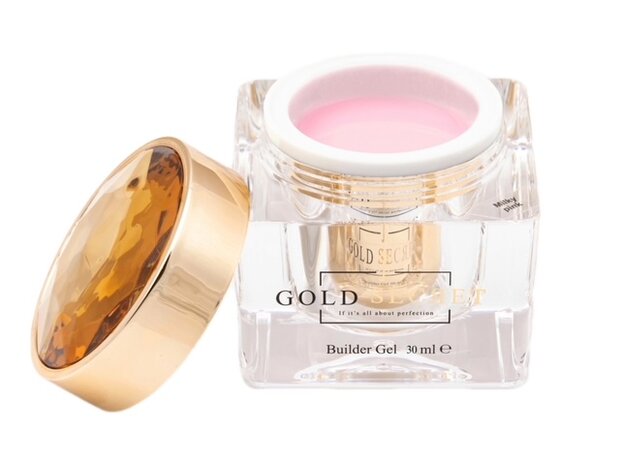 gold secret builder gel milky pink 