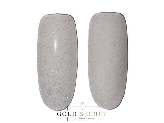 Gold Secret Top Coat Rainbow Glitter