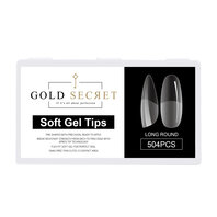 Gold Secret Soft Gel Tips Loung Round