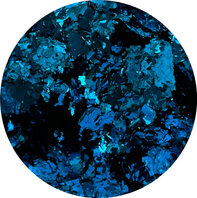 Gold Secret Chrome Flakes blauw